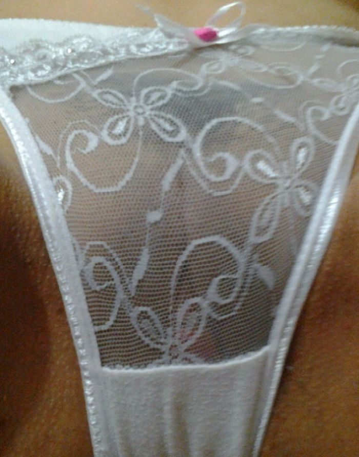 En lindo panty tanga blanca - lesa