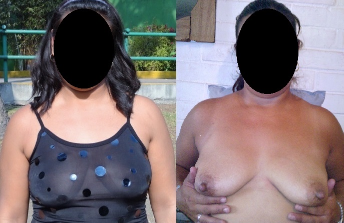 Las ricas y grandes tetas de mi esposa