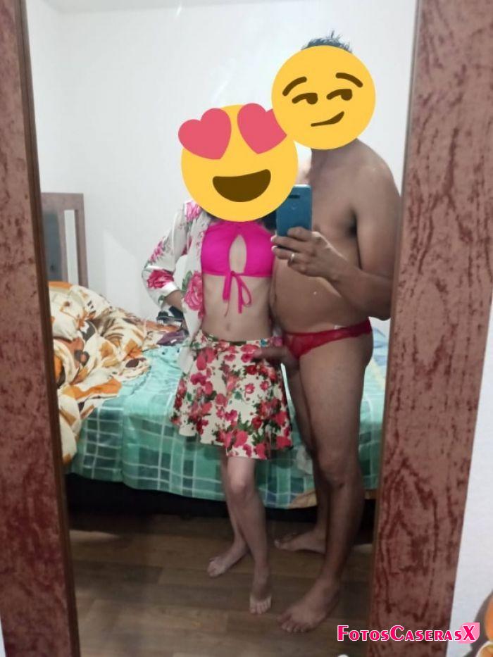 Aquí nuevamente con la golosa de mi mujer