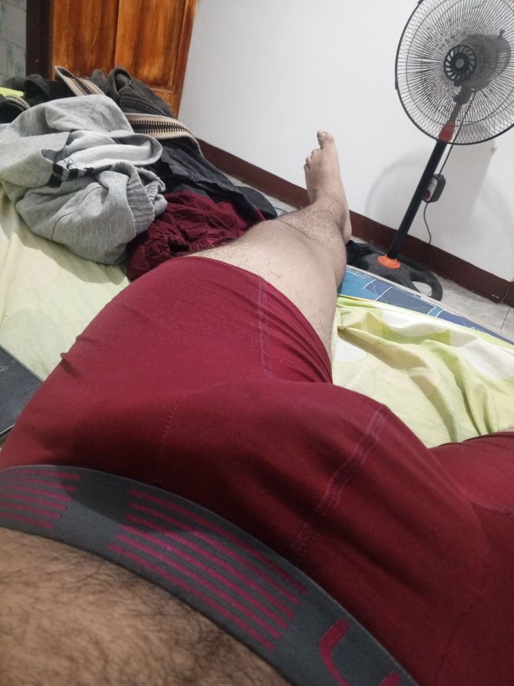 Solito en casa con una erección 2 Solito en casa con una erección